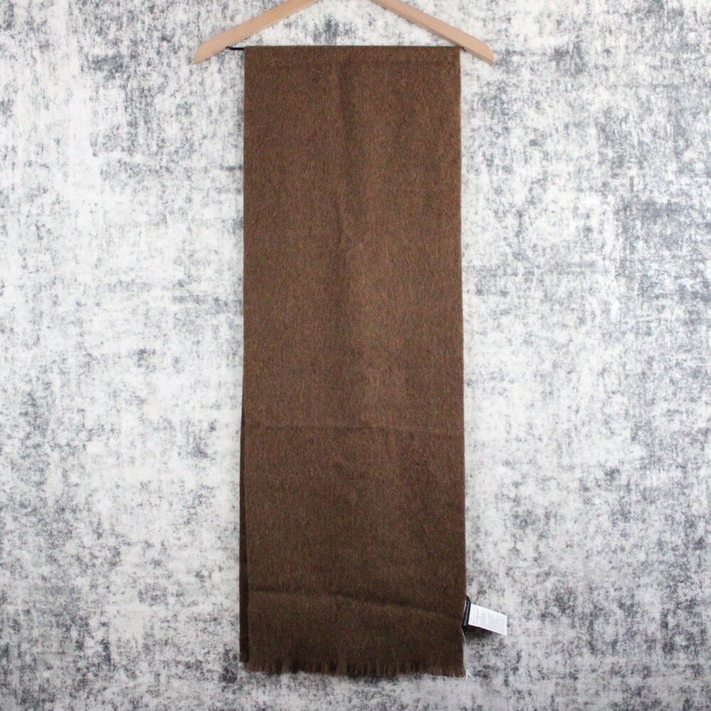 NWT Banana Republic Wool Scarf Brown Heather 72" length Business Dress Scarf